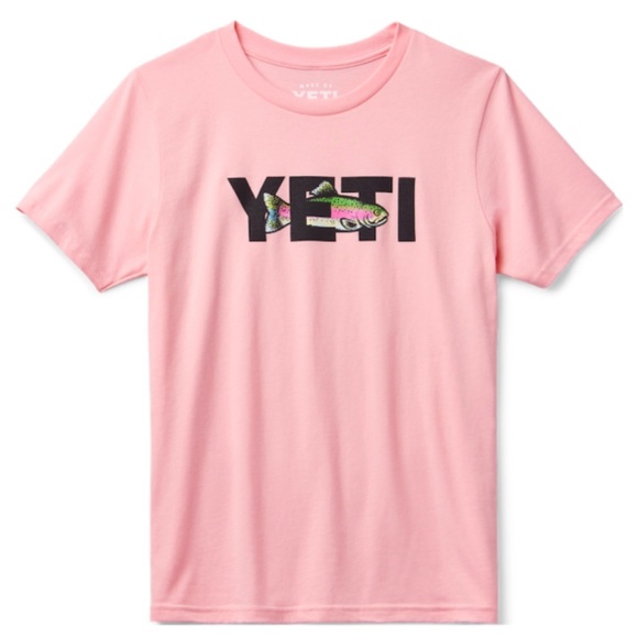Yeti kids T-Shirt rainbow Trout - Picture 1 of 3